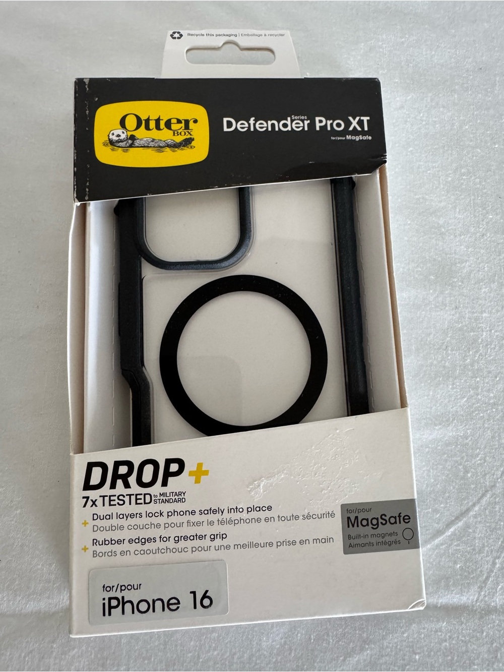 OtterBox Defender Pro XT Case for iPhone 16 - Black